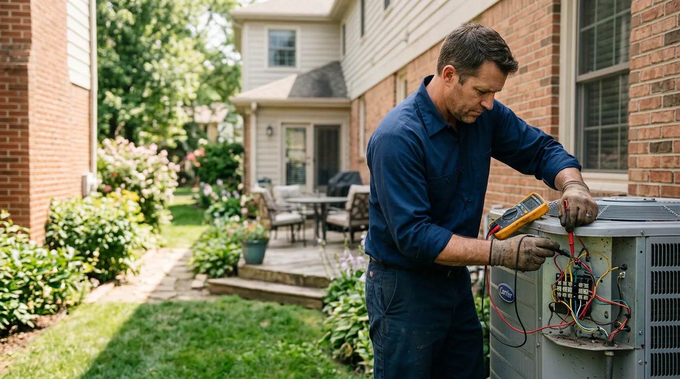 HVAC technician working near Norwalk, OH